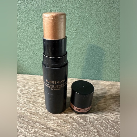 Nudestix Nudies Glow Cream Highlighter Stick - Bubbly Bebe - Picture 3 of 6